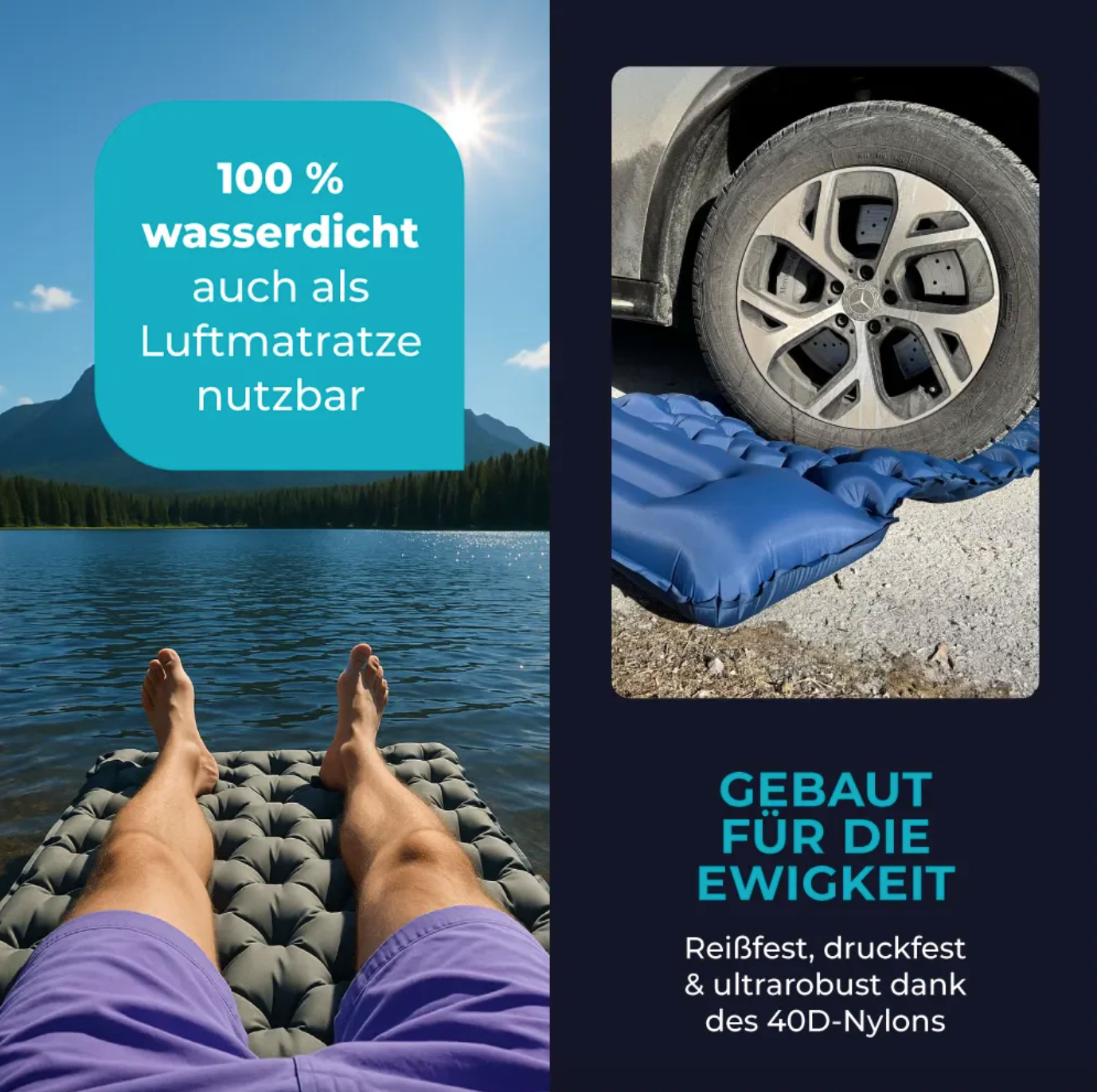 Komfortable Camping Isomatte